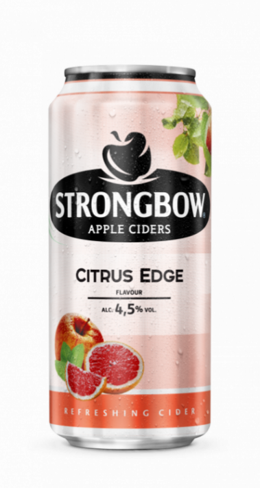 Strongbow Citrus 44cl can wet